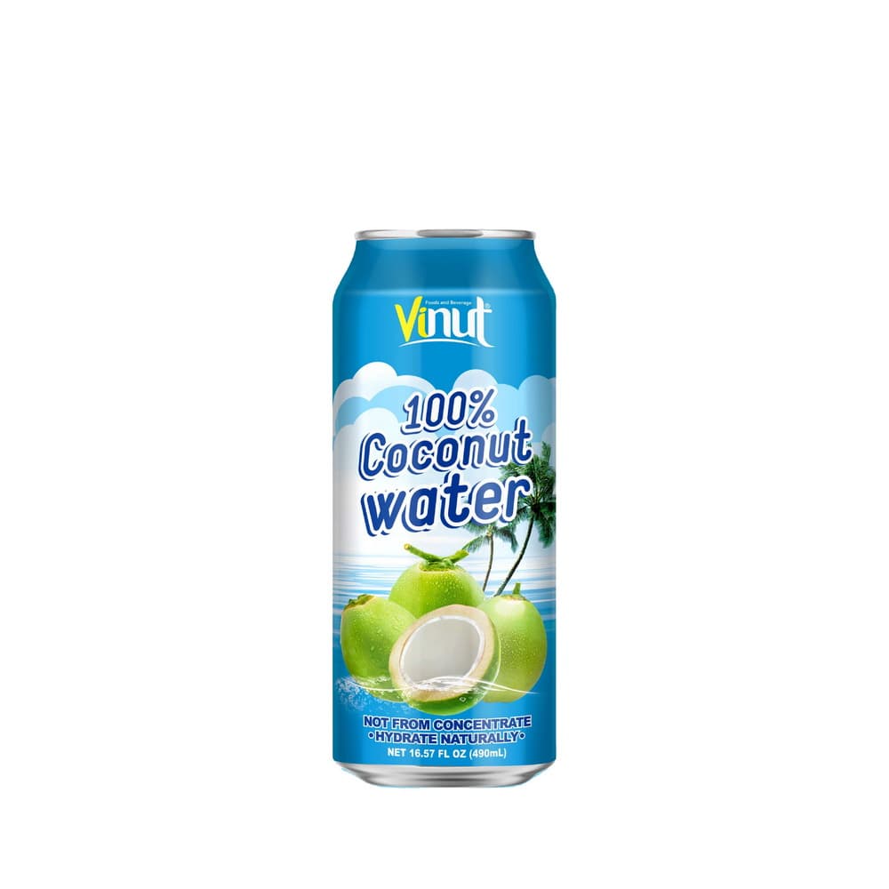 VINUT 100% Kokosova Voda, Pločevinka, 16.57 fl oz 490 mL