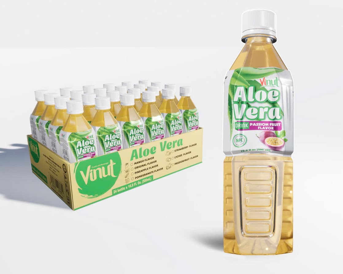 VINUT napitek z aloe vero z okusom pasijonke 500ml