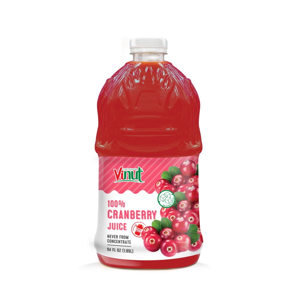 VINUT 100% Sok brusnice, nikoli iz koncentrata, PET plastenka, 64 fl oz 1.89 L