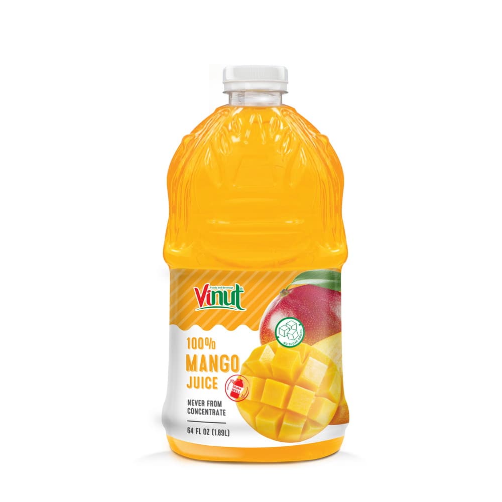 VINUT 100% sok manga, nikoli iz koncentrata, PET plastenka, 64 fl oz 1.89 L