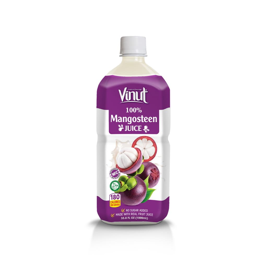 VINUT 100% Sok mangostana, NFC, brez dodanega sladkorja, PET plastenka, 33.8 fl oz 1000 mL