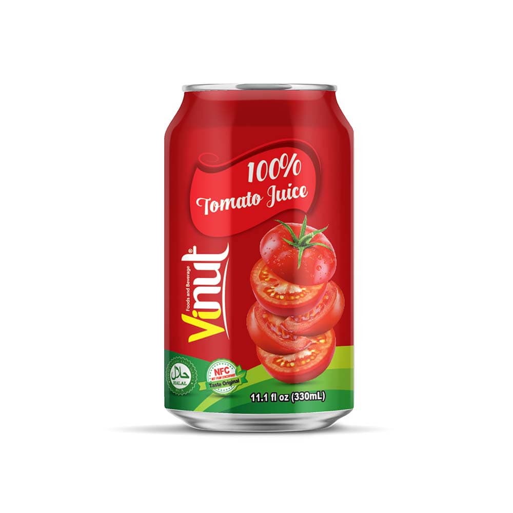 VINUT 100% Paradižnikov sok, 11.1 fl oz (330 mL) pločevinka