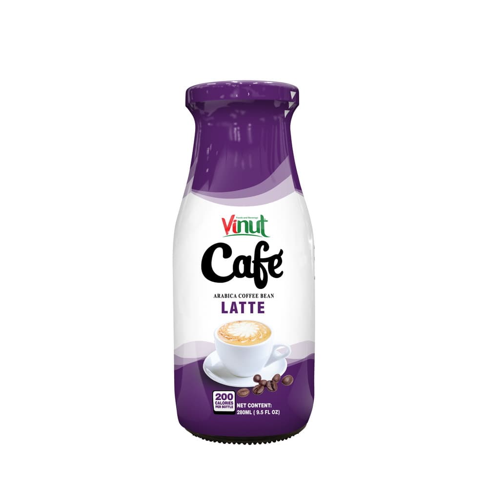 VINUT Kava Latte, iz kavnih zrn Arabica, Steklenica, 9.5 fl oz 280 mL