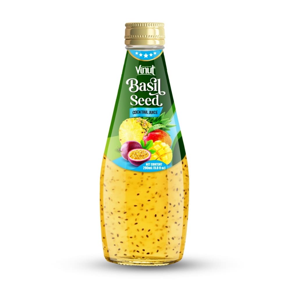 VINUT Sok z bazilikinimi semeni Koktajl, Steklenica, 9.8 fl oz (290 mL)