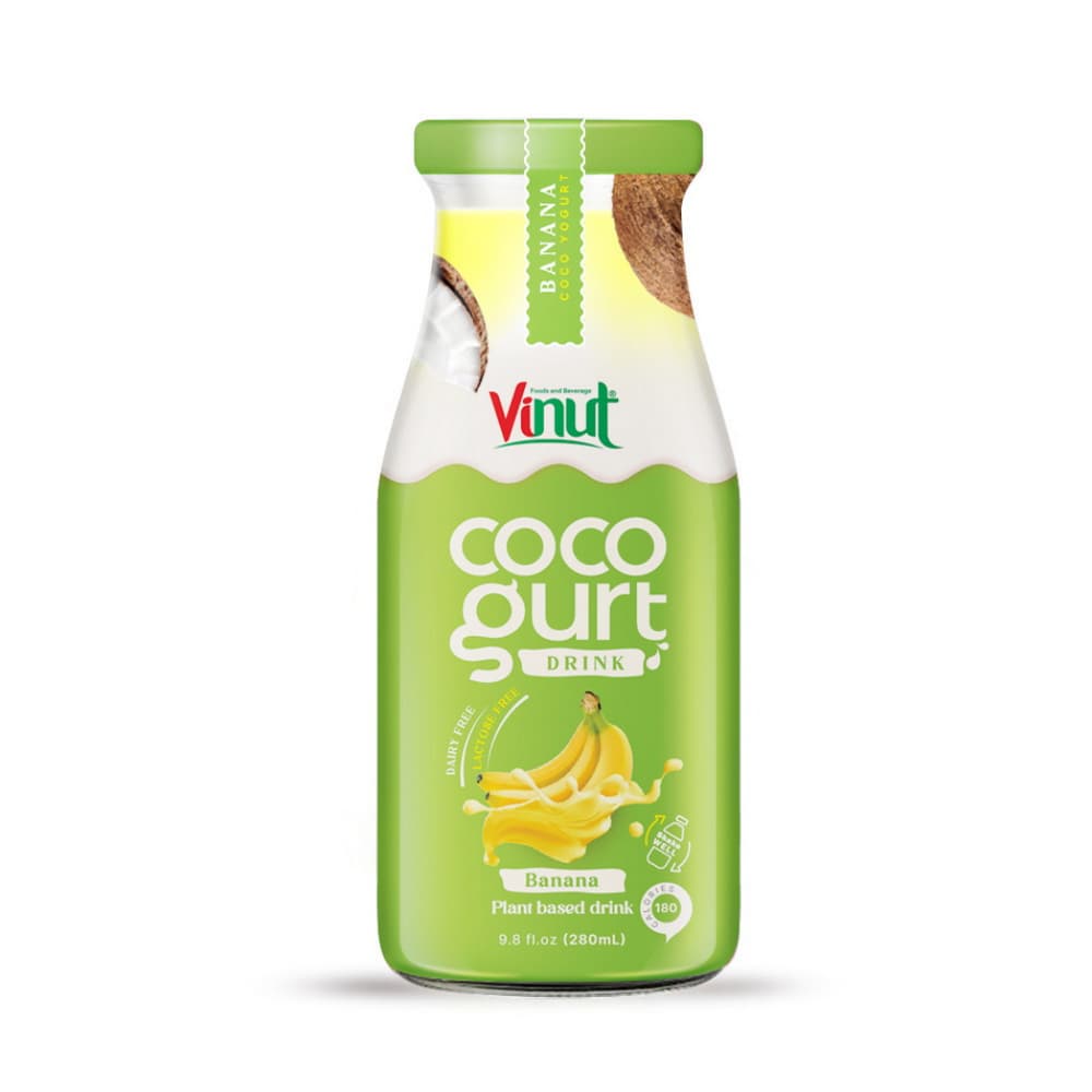 VINUT Cocogurt Drink Banana, 9.8 fl oz 280 mL