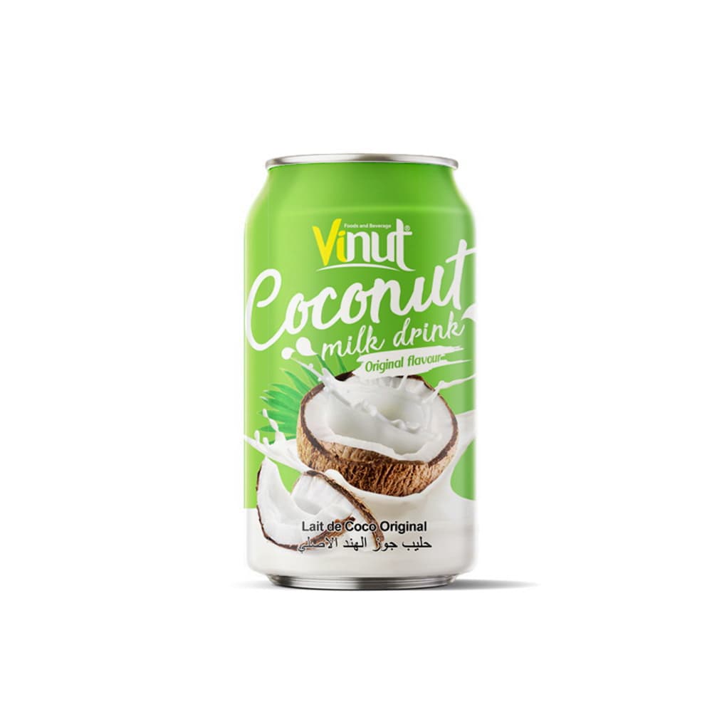 VINUT Napitek iz kokosovega mleka, Originalni okus, Pločevinka, (330 mL)